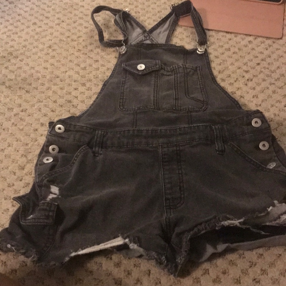 black overalls